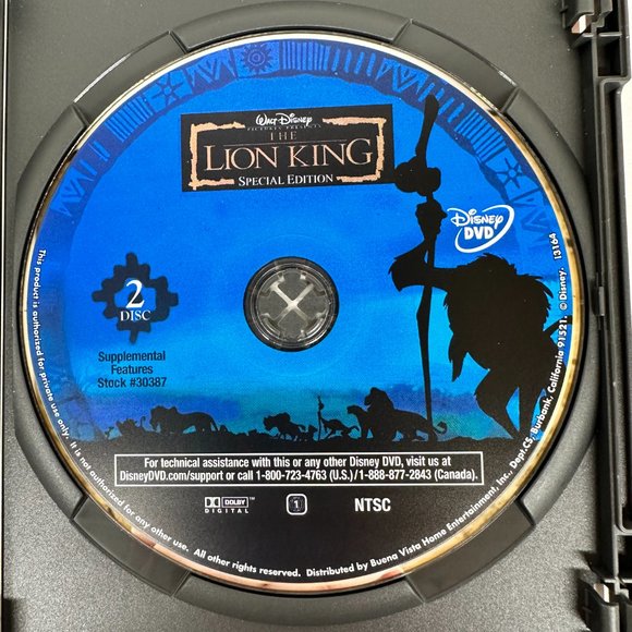 The Lion King Platinum Edition 2 Disc DVD Set - Picture 5 of 8
